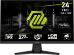 MSI Monitor MSI MAG 244F - LED-Monitor - Gaming - 61 cm (24'') (23.8'' sichtbar) - 1920 x 1080 Full HD (1080p) @ 200 Hz - Fast IPS - 300 cd/m2 - 1000:1 - 0.5 ms - HDMI, DisplayPort
