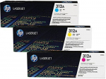 HP Toner HP 312A Zestaw CMY Oryginał  (CF440AM)
