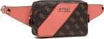 Guess , Camy, Textile Fanny Pack, 4G Logo, Coral/Brown, For Women For Women