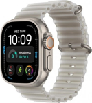Apple Smartwatch Apple Smartwatch Apple Watch Ultra 4 GPS + Cellular 49mm Naturla Tytan opaska Translucent w kolorze szzry ocean