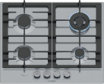 Bosch Serie 6 PCH6A5I90 hob Stainless steel Built-in 60 cm Gas 4 zone(s)