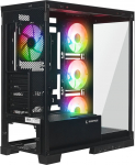 Rampage Hydra V2 Obudowa PC akwarium 4x wentylator ARGB czarna