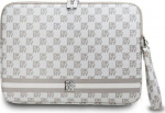 Dkny Etui DKNY Sleeve DKCS16PVSHLE 16'' beżowy/beige Checkered Pattern Printed Stripes