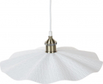 Beliani Lampa wisząca Beliani Lampa wisząca metalowa biała PHILS
