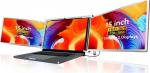Extralink Przenośne monitory do laptopa Smart Life S600 15 cali, 2 monitory IPS, 1080p Full HD