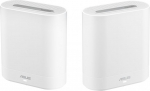 Asus Wifi 6 802.11ax Tri-band Business Mesh System EBM68 (2-Pack) 802.11ax, 4804 Mbit/s, 10/100/1000 Mbit/s, Ethernet LAN (RJ-45) ports 3, MU-MiMO No, No mobile broadband, Antenna type Internal, White
