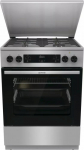 Gorenje GKS6C71XF Freestanding cooker with oven Silver