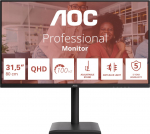 AOC E4 Q32E4U PC lamekuvar 80 cm (31.5") 2560 x 1440 pikslit Quad HD LED Must