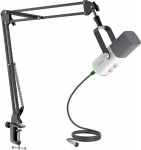 Fifine Mikrofon dynamiczny studyjny Fifine AM8TW USB/XLR RGB ze statywem PnP