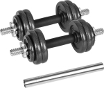 Rebel Active Hantle żeliwne regulowane w walizce z gryfem, zestaw 15kg REBEL ACTIVE