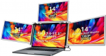 Extralink Przenośne monitory do laptopa Smart Life S680 14 cali, 3 monitory IPS, 1080p Full HD