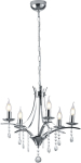 Trio Lampa wisząca Trio Żyrandol glamour metalowy Trio LUCERNA świecznikowy 101600506
