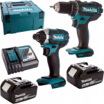 Makita Zestaw narzędzi Makita Accum. tool compl. 18V 2x4,0Ah Li-Ion, (DDF482+DTD152)