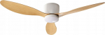 Beliani Wentylator sufitowy z lampą VEMBAR Jasnobrązowy