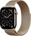 Apple Smartwatch Apple Watch 11 GPS + Cellular 46mm Gold Titanium Milanese Loop M/L Złoty  (MFD84ZR/A)