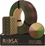 Rosa3D 3D plastikas PLA tripuse zalia/ruda/smelio (Army/kamufliazine) 1.75mm 1kg refill pakuote Rosa3D