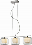 Torino Lampa wisząca Torino Lampa wisząca zwis oprawa Azzardo Happy 3 3X40W G9 biała/chrom 2192-3P