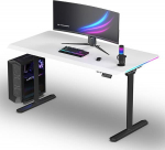 Ultradesk Biurko Ultradesk Biurko dla gracza QUEST, 140x70cm, 72-120cm, czarno-biały