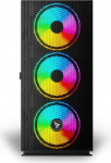 Savio PC Case Raptor X1 ARGB Glass/Mesh Black