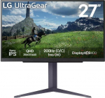 LG LCD Monitor||27"|Panel IPS|2560x1440|16:9|180Hz|1 ms|Pivot|Height adjustable|Tilt|Colour Black|27GS85Q-B
