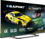 Noname Blaupunkt telewizor Smart TV Google TV UHD Q-LED 43'' czarny 43QBG6000S