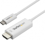 Startech Kabel USB StarTech USB-C - HDMI 1 m Biały (CDP2HD1MWNL)