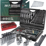 Partner Zestaw narzędzi 216el. 1/4'', 3/8'', 1/2'' (6-kątnych) (4-32mm) PREMIUM