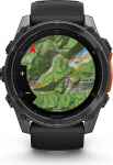 Garmin Fenix 8 3.56 cm (1.4") AMOLED 51 mm Digital 454 x 454 pixels Touchscreen Titanium Wi-Fi GPS (satellite)