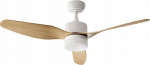 Beliani Wentylator sufitowy z lampą ANDERSON Z pilotem Jasnobrązowy