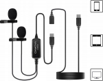 Ckmova Mikrofon CKMOVA CKMOVA LCM6CD - podw&oacute;jny mikrofon krawatowy na USB C