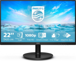 Philips V Line 221V8A/00 PC lamekuvar 54,6 cm (21.5") 1920 x 1080 pikslit Full HD LED Must
