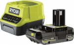 Ryobi 18 V ONE+ battery starter set RC18120-120 (green/black, charger + 2.0 Ah battery)