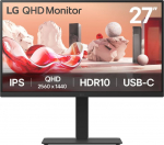 LG 27BA75QB-B.AEU PC lamekuvar 68,6 cm (27") 2560 x 1440 pikslit Wide Quad HD LED Must