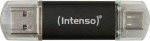 Intenso Twist Line 256 GB, USB stick anthracite/transparent, USB-A 3.2 Gen 1, USB-C 3.2 Gen 1