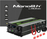 Qoltec Monolith | 3000W | 6000W | 24V na 230V | Czysty Sinus | LCD