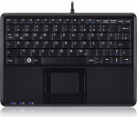 Perixx Klawiatura Perixx Perixx PERIBOARD-510 H PLUS UK, mini USB keyboard, touchpad, hub, black