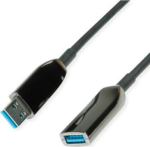 Roline Kabel USB Roline USB-A - USB-A 15 m Czarny (12.04.1076)