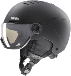 Uvex Ski helmet UVEX Wanted Visor pro V BLACK MATT, size 54&ndash;61 cm