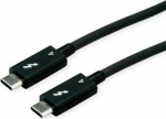 Roline Kabel USB Roline USB-C - USB-C 1.5 m Czarny (11.02.9047)