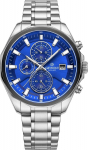 Giewont Zegarek Giewont Zegarek Męski Chronograph Sapphire Srebrny Niebieski GW7290-B3