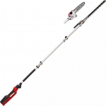 Einhell Electric Pole Hedge Trimmer / Saw GC-HC 90/2046 T red/black, 900 watts, 2-in-1 tool: telescopic hedge trimmer and pole pruner