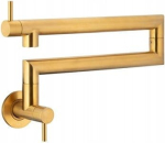 KFA 6623-030-31 DUERO POT FILLER BATERIA KUCHENNA,ZLEW ŚCIENNA, PRZEGUBOWA, BRUSHED GOLD // B-97-00-5-022-GOLD