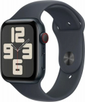 Apple Watch SE2 (2024) GPS + Cellular 5G 44mm Midnight Alu case, Midnight Sport Band S/M EU MXG23