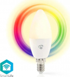 Nedis Nedis WIFILRC10E14 lampa LED Niebieski, Zielony, Czerwony, Biały 4,9 W E27 F