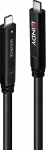Lindy Kabel USB Lindy USB-C - USB-C 10 m Czarny (43398)