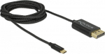 Delock Kabel USB Delock USB-C - DisplayPort 2 m Czarny (83710)