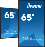 Iiyama LH6560UHS-B2AG infoekraan Digitaalne A-board 163,8 cm (64.5") LED WiFi 500 cd/m&sup2; 4K Ultra HD Must Sisseehitatud protsessor Android 11 24/7