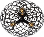Lucide Lampa sufitowa Lucide Loftowy plafon sufitowy do salonu Lucide WOLFRAM 21117/65/30
