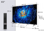 TCL C6KS 65C6KS TV 165.1 cm (65") 4K Ultra HD Smart TV Wi-Fi Metallic