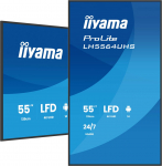 Iiyama LH5564UHS-B1AG infoekraan Digital signage lameekraan 139,7 cm (55") WiFi 500 cd/m&sup2; 4K Ultra HD Must Sisseehitatud protsessor Android 24/7